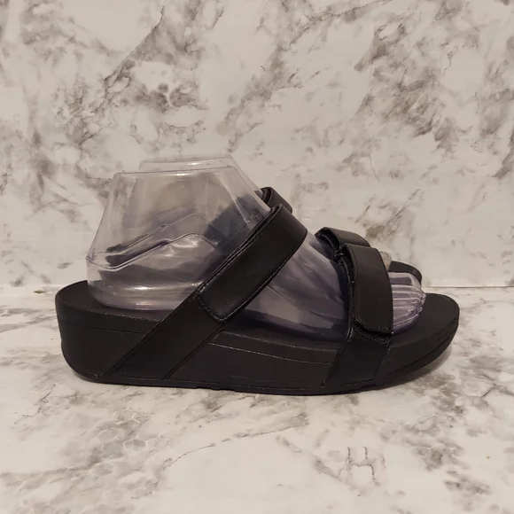 Pre-owned Fitflop Lulu Leather Slides - Picture 2 of 7